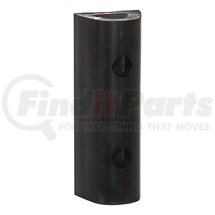 Buyers Products d412 Extruded Rubber D-Shaped Bumper with 2 Holes - 4 x 3-3/4 x 12in. Long