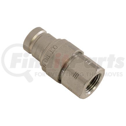 Buyers Products ff0808 Hydraulic Coupling / Adapter - 1/2 in. Female, Flush-Face, with 1/2 in. NPTF Port