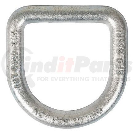 Buyers Products b38rzw Tie Down D-Ring - 1/2 in. Forged, White Zinc-Plated