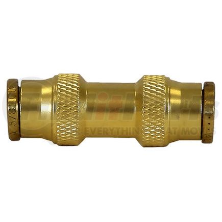 Buyers Products buc0p375 Air Brake Air Line Connector Fitting - Brass, Push-In, 3/8 in. Tube O.D.
