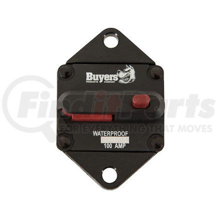 Buyers Products cb102pb Circuit Breaker - 100 AMP, Push-To-Trip Circuit Breaker