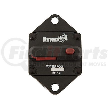 Buyers Products cb152pb Circuit Breaker - 150 AMP, Push-To-Trip Circuit Breaker