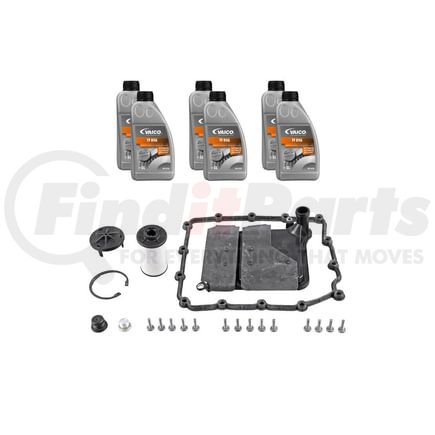 Vaico V202742 Cartridge Filt W/ Seal, Sump Filt, Oil Pan Gasket, Oil (DCG 6 ltr), Instl HW