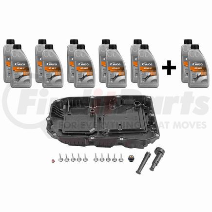 Vaico V302377XXL Oil Pan, Oil Pan Gasket, Transmission Oil (MB17 12 ltr), Instl Hardware