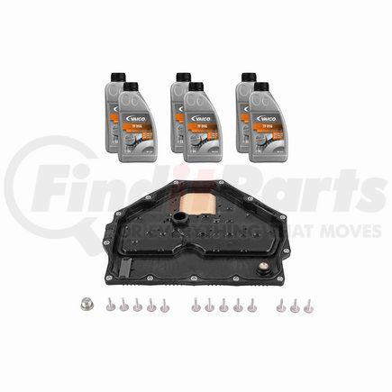 Vaico V450189 Oil Pan W/ Gasket, Transmission Oil (DCG 6 ltr), Instl Hardware