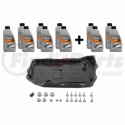 Vaico V105541XXL Oil Pan, Oil Pan Gasket, Transmission Oil (8HP 10 ltr), Instl Hardware