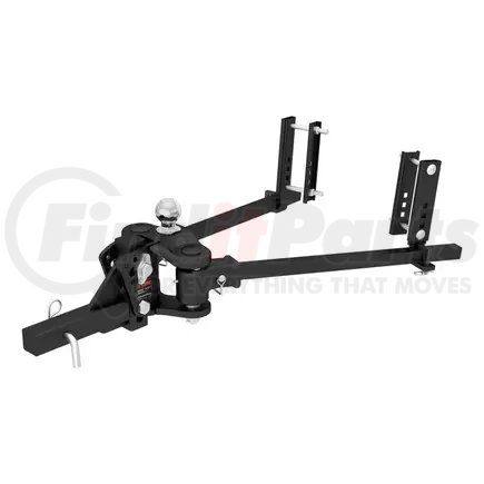 CURT Manufacturing 17500 TruTrack 4P Weight Distribution Hitch with 4x Sway Control; 8-10K