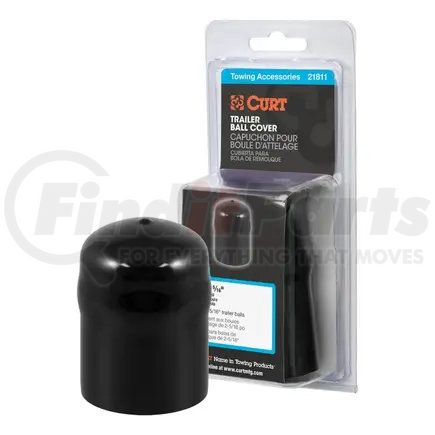 CURT Manufacturing 21811 Trailer Ball Cover (Fits 2-5/16in. Balls; Black Rubber; Packaged)