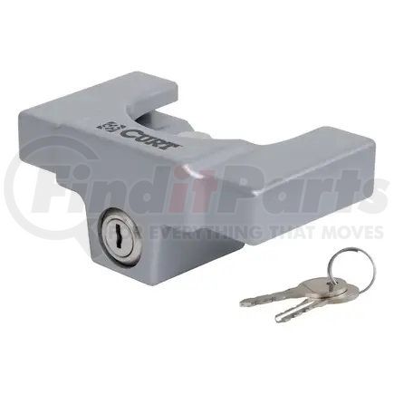 CURT Manufacturing 23081 Trailer Coupler Lock; Fits Most 2-5/16in. Couplers (Grey Aluminum)