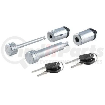 CURT MANUFACTURING 23527 CURT 23527 Trailer Lock Set for 2-Inch Receiver; 2-1/2-Inch Coupler Latch Span