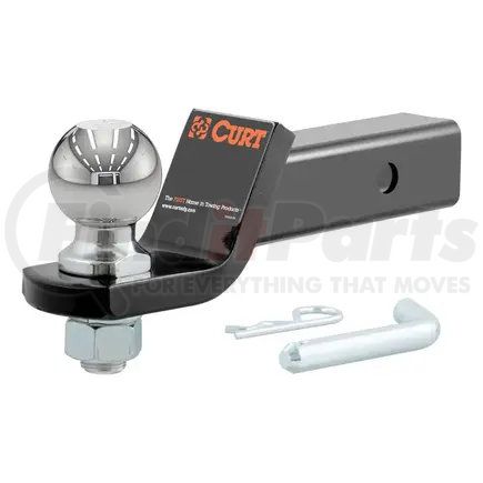 CURT Manufacturing 45041 Loaded Ball Mount with 2-5/16in. Ball (2in. Shank; 7;500 lbs.; 2in. Drop)