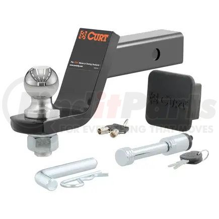 CURT Manufacturing 45554 Towing Starter Kit with 2in. Ball (2in. Shank; 7;500 lbs; 4in. Drop)