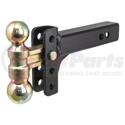 CURT Manufacturing 45903 Slim Adjustable Channel Mount with Dual Ball (2in. Shank; 10K; 3-3/4in. Drop)