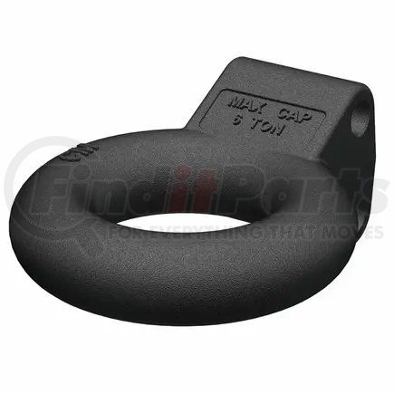CURT Manufacturing 48601 CURT 48601 Black Steel Pintle Hitch Lunette Ring 3-Inch ID; 12;000 lbs; Channel Mount Required