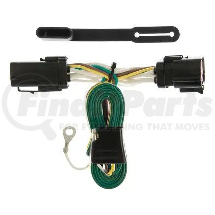 CURT MANUFACTURING 55256 Custom Wiring Harness; 4-Way Flat Output; Select Ford F-150; F-250
