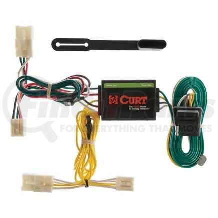 CURT Manufacturing 55307 Custom Wiring Harness; 4-Way Flat Output; Select Toyota RAV4