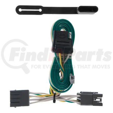 CURT MANUFACTURING 55324 Custom Wiring Harness; 4-Way Flat Output; Select Ford Explorer; Mazda Navajo