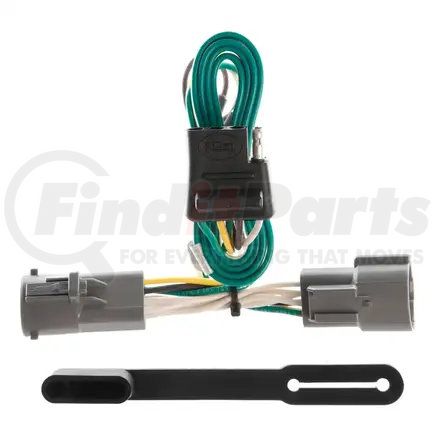 CURT MANUFACTURING 55316 Custom Wiring Harness; 4-Way Flat Output; Select Ford F-150; F-250; HD; F-350