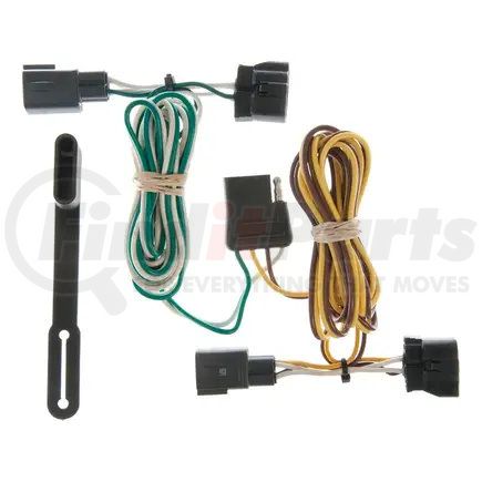 CURT Manufacturing 55329 Custom Wiring; 4-Way Flat Output; Select Dodge Ram 1500; 2500; 3500; Dakota