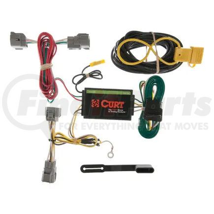 CURT Manufacturing 55349 Custom Wiring Harness; 4-Way Flat Output; Select Jeep Grand Cherokee
