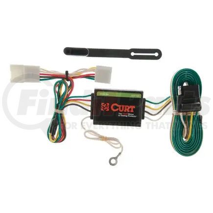 CURT Manufacturing 55354 Custom Wiring Harness; 4-Way Flat Output; Select Jeep Cherokee; Including Sport