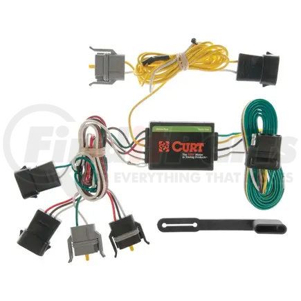 CURT Manufacturing 55346 Custom Wiring Harness; 4-Way Flat Output; Select Ford Windstar