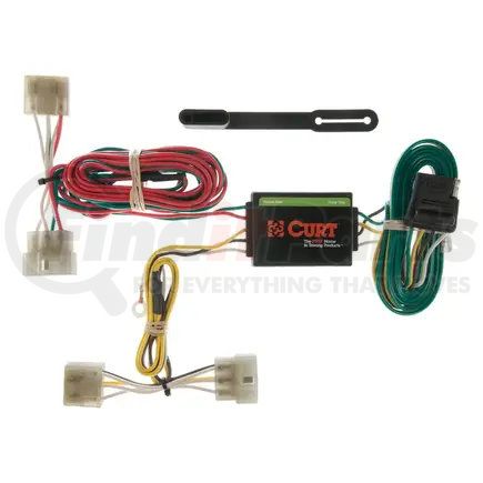 CURT Manufacturing 55371 Custom Wiring Harness; 4-Way Flat Output; Select Kia Sportage