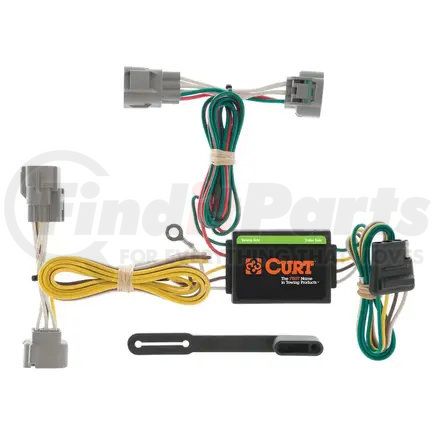 CURT Manufacturing 55513 Custom Wiring Harness; 4-Way Flat Output; Select Toyota Tacoma; T100; Hilux