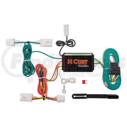 CURT Manufacturing 55571 Custom Wiring Harness; 4-Way Flat Output; Select Nissan Murano