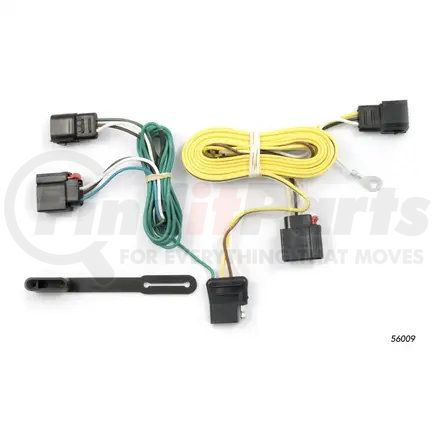 CURT Manufacturing 56009 Custom Wiring Harness; 4-Way Flat Output; Select Jeep Grand Cherokee