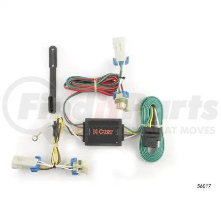 CURT Manufacturing 56017 Custom Wiring Harness; 4-Way Flat Output; Select Saturn Aura Sedan