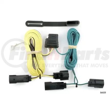 CURT MANUFACTURING 56025 Custom Wiring Harness; 4-Way Flat Output; Select Saturn Outlook