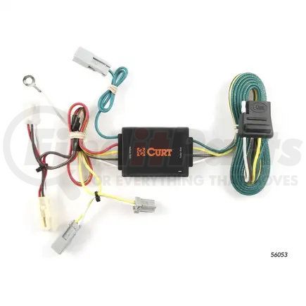 CURT MANUFACTURING 56053 Custom Wiring Harness; 4-Way Flat Output; Select Honda Accord Coupe