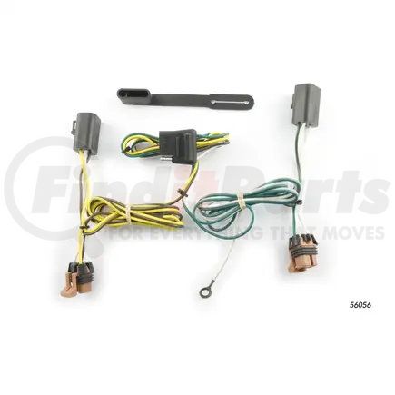 CURT MANUFACTURING 56056 CURT 56056 Vehicle-Side Custom 4-Pin Trailer Wiring Harness; Fits Select GMC Acadia