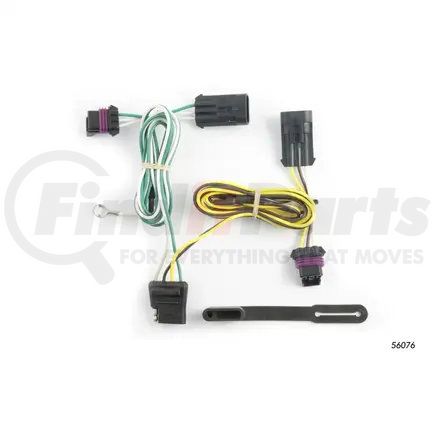 CURT MANUFACTURING 56076 Custom Wiring Harness; 4-Way Flat Output; Select Pontiac Grand Prix