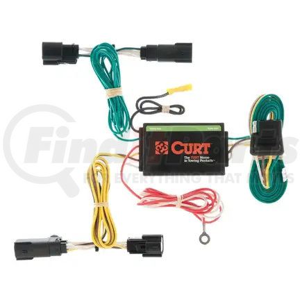CURT Manufacturing 56121 Custom Wiring Harness; 4-Way Flat Output; Select Lincoln MKX