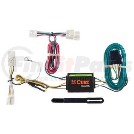 CURT MANUFACTURING 56136 CURT 56136 Vehicle-Side Custom 4-Pin Trailer Wiring Harness; Fits Select Scion xD