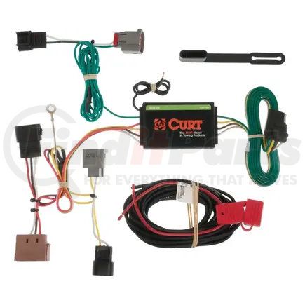 CURT Manufacturing 56139 Custom Wiring Harness; 4-Way Flat Output; Select Mazda 6 Sedan