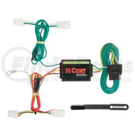 CURT Manufacturing 56131 Custom Wiring Harness; 4-Way Flat Output; Select Kia Forte Hatchback