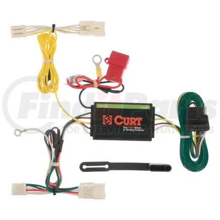 CURT MANUFACTURING 56156 Custom Wiring Harness; 4-Way Flat Output; Select Toyota Prius V