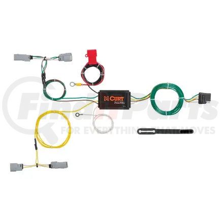 CURT MANUFACTURING 56230 Custom Wiring Harness; 4-Way Flat Output; Select Dodge Challenger
