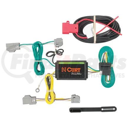 CURT MANUFACTURING 56242 Custom Wiring Harness; 4-Way Flat Output; Select Chrysler 200