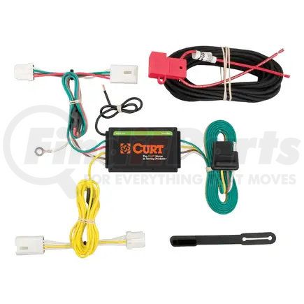 CURT MANUFACTURING 56248 Custom Wiring Harness; 4-Way Flat Output; Select Infiniti Q50