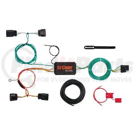 CURT Manufacturing 56288 Custom Wiring Harness; 4-Way Flat Output; Select Buick Verano