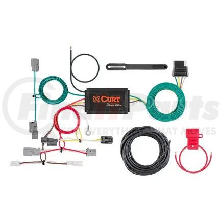 CURT MANUFACTURING 56301 Custom Wiring Harness; 4-Way Flat Output; Select Honda Accord Coupe
