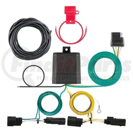 CURT Manufacturing 56327 Custom Wiring Harness; 4-Way Flat Output; Select Ford Transit-150; 250; 350; HD