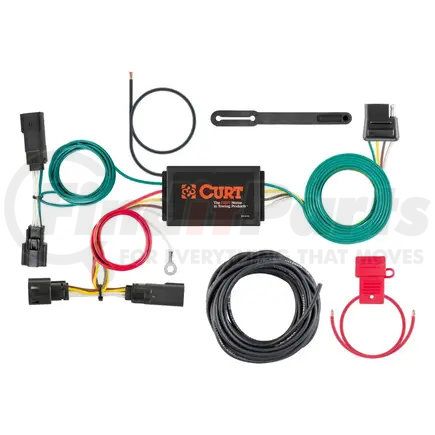 CURT MANUFACTURING 56363 Custom Wiring Harness; 4-Way Flat Output; Select Buick Encore