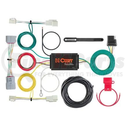 CURT MANUFACTURING 56353 Custom Wiring Harness; 4-Way Flat Output; Select Toyota Prius