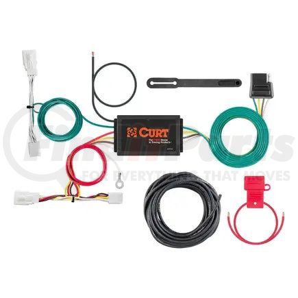 CURT MANUFACTURING 56416 Custom Wiring Harness; 4-Way Flat Output; Select Toyota Avalon