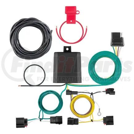 CURT Manufacturing 56426 Custom Wiring Harness; 4-Way Flat Output; Select Jeep Grand Cherokee